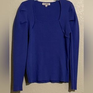 Nanette Purple Ribbed Sweater
